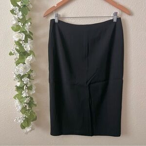 Escada Classic Black Viscose Work Pencil Skirt